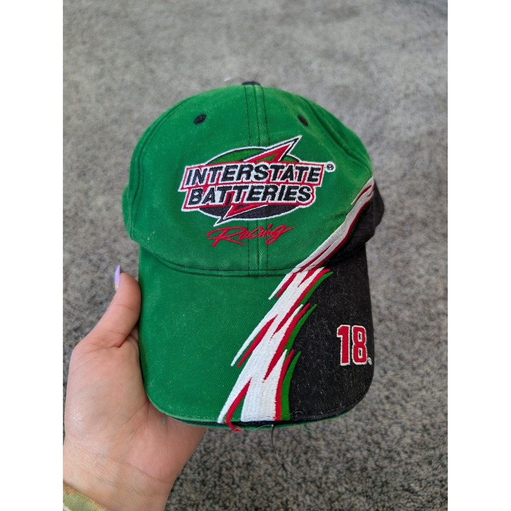 Chase Authentics NASCAR Bobby Labonte 18 Interstate Batteries Hat Green Black